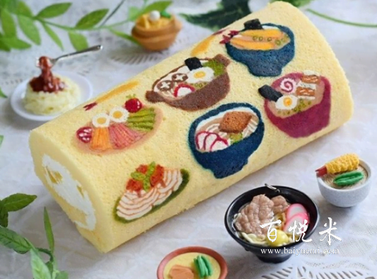日本小姐姐做的奶油蛋糕卷，个个都像艺术品，美到不忍下口哇